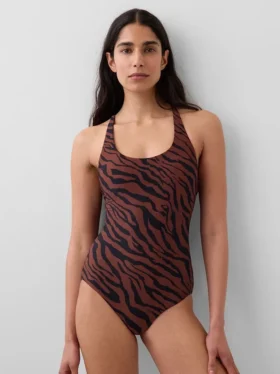 Combinaison de bain à dos croisé