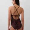 Combinaison de bain à dos croisé