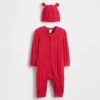 Combinaison en tricot torsadé pour bébé