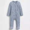 Combinaison à pieds « Baby First Favorites » à rayures Tinyrib