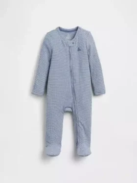 Combinaison à pieds « Baby First Favorites » à rayures Tinyrib