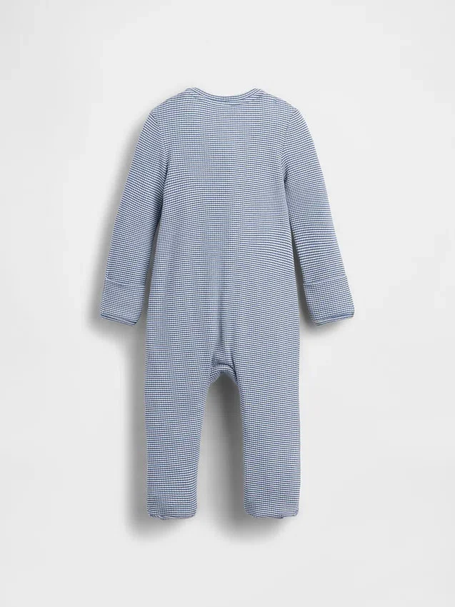 Combinaison à pieds « Baby First Favorites » à rayures Tinyrib