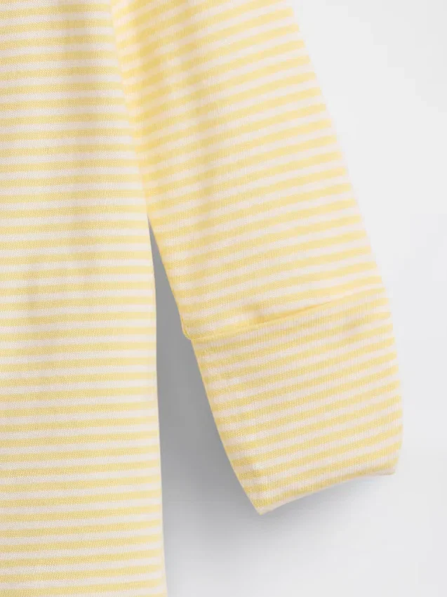 Combinaison à pieds en coton bio pour bébé avec fermeture éclair