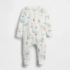 Combinaison à pieds en coton bio Winnie l'ourson pour bébé
