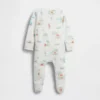 Combinaison à pieds en coton bio Winnie l'ourson pour bébé