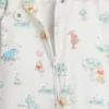 Combinaison à pieds en coton bio Winnie l'ourson pour bébé