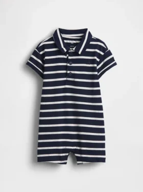 Combinaison-short en jersey Polo pour bébé