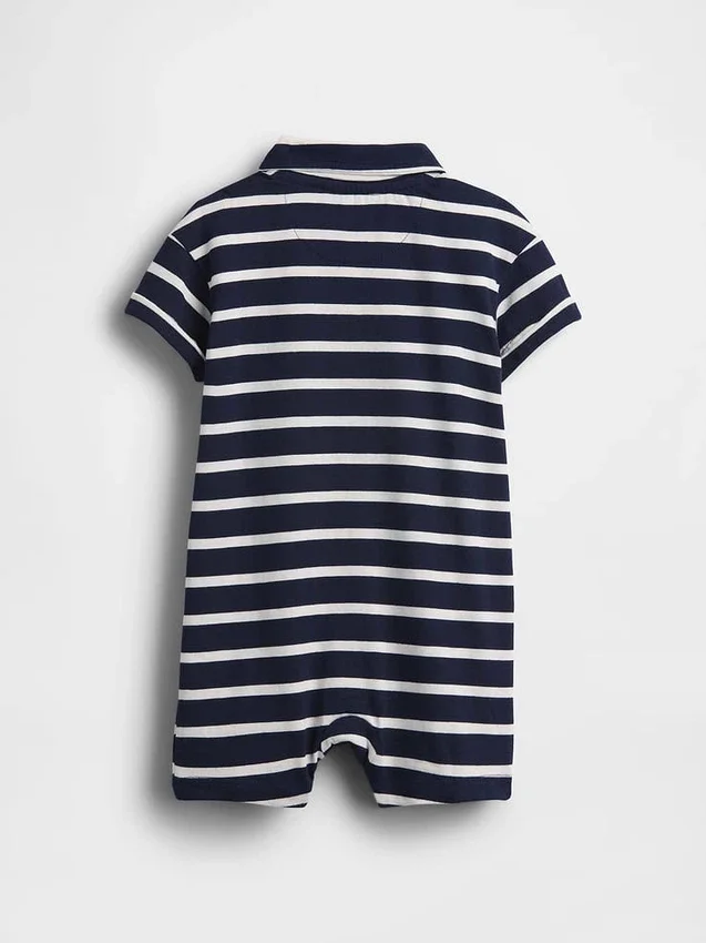 Combinaison-short en jersey Polo pour bébé