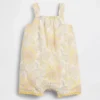 Combinaison-short à fleurs pour bébé