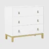 Commode babyGap Legacy à 3 tiroirs avec poignées en cuir et tiroirs emboîtables