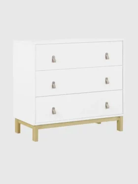 Commode babyGap Legacy à 3 tiroirs avec poignées en cuir et tiroirs emboîtables