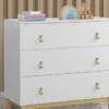 Commode babyGap Legacy à 3 tiroirs avec poignées en cuir et tiroirs emboîtables