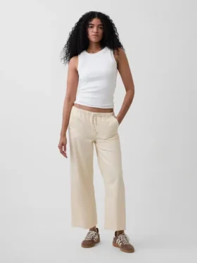 Court jean ample et ultra-doux style années 90 à taille basse