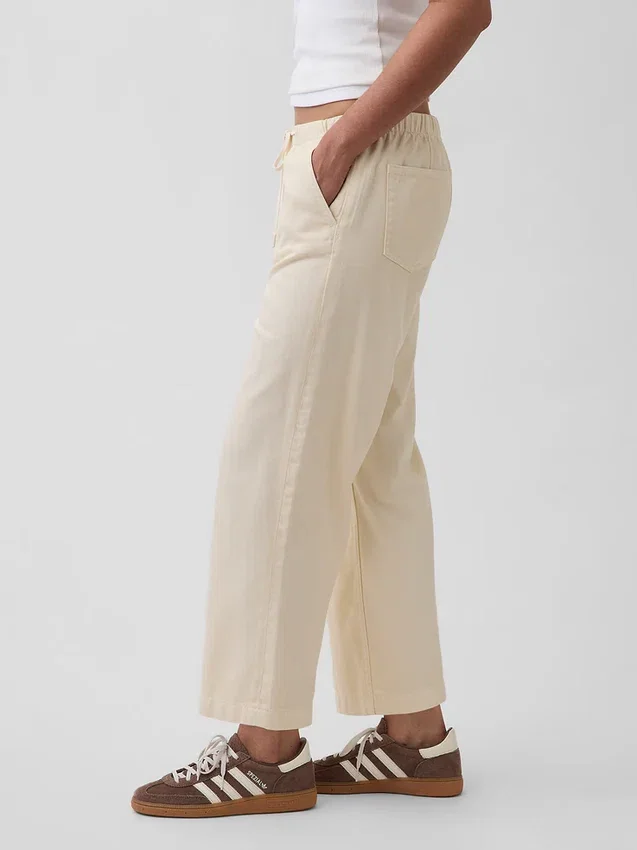 Court jean ample et ultra-doux style années 90 à taille basse