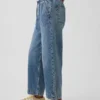 Court jean ample style années 90 à taille basse