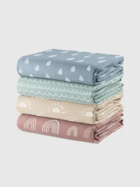 Couverture d'emmaillotage en mousseline Comfy Cubs