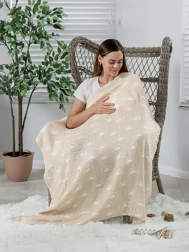 Couverture d'emmaillotage en mousseline Comfy Cubs
