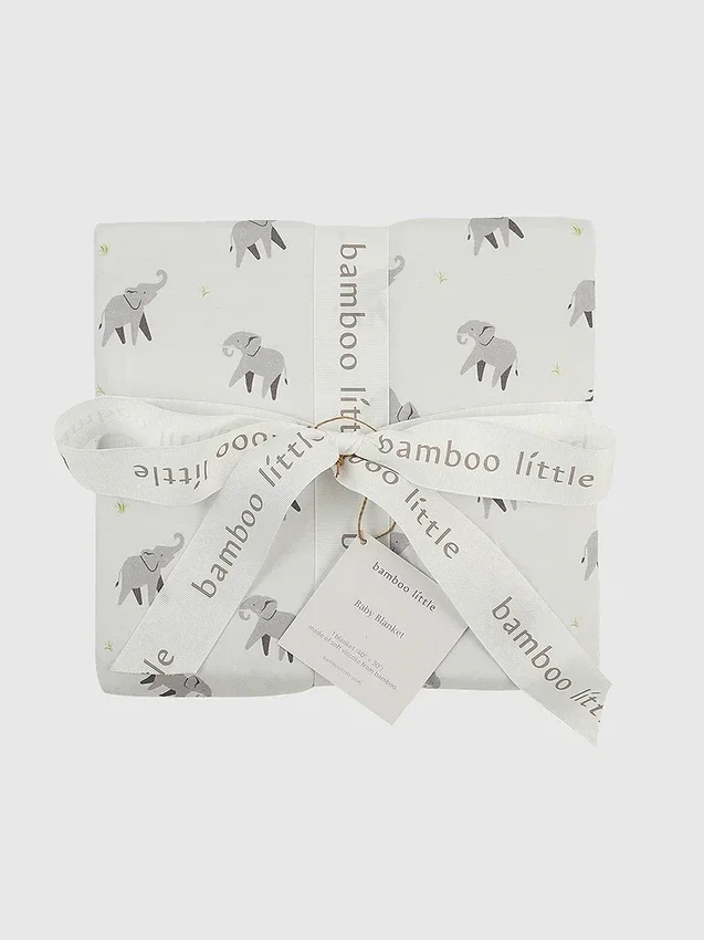 Couverture pour bébé en bambou « Petit éléphant »