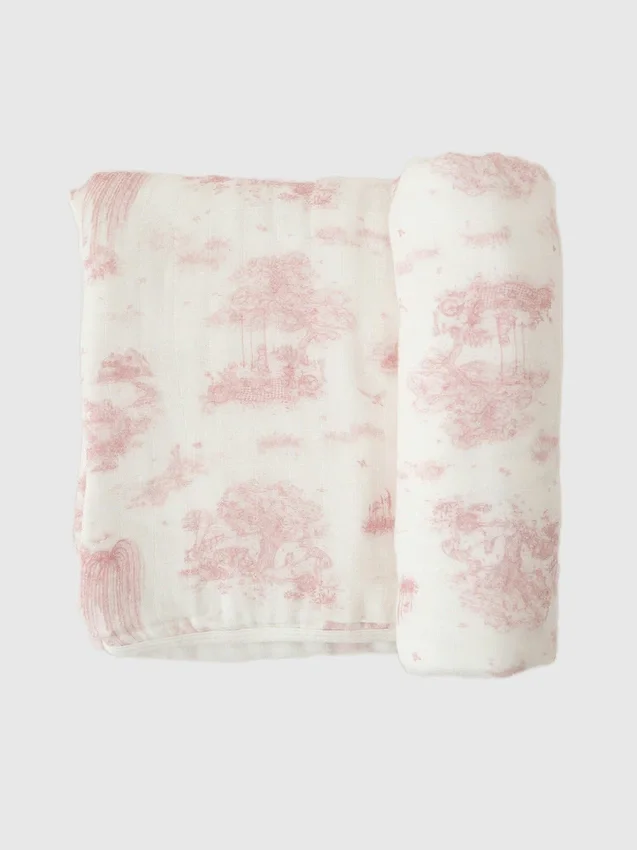 Couverture pour bébé en bambou « Spring Toile » de The Gilded Bird