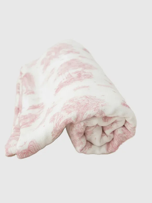 Couverture pour bébé en bambou « Spring Toile » de The Gilded Bird