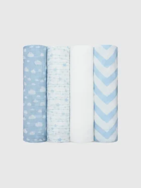 Couvertures d'emmaillotage en mousseline Comfy Cubs