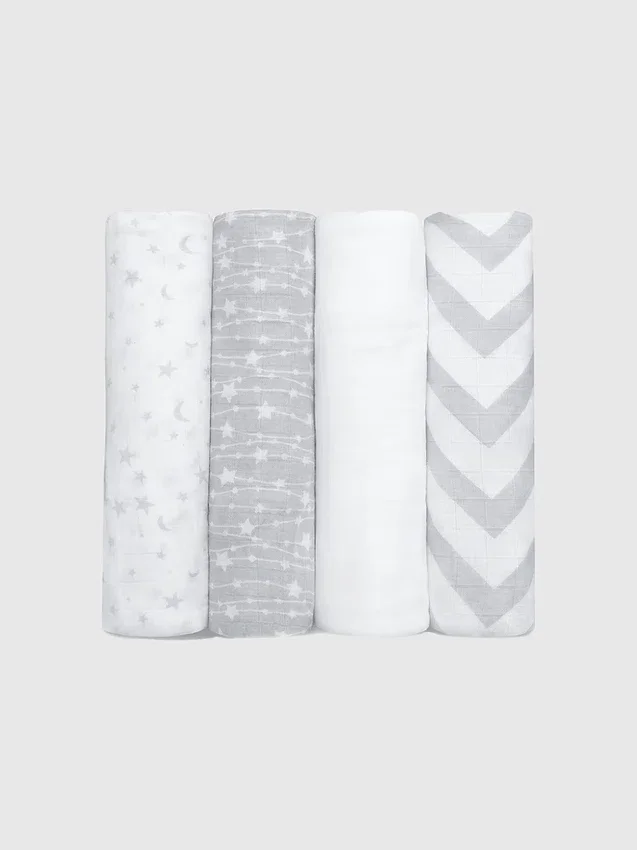 Couvertures d'emmaillotage en mousseline Comfy Cubs