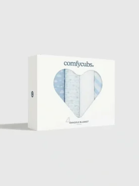 Couvertures d’emmaillotage en mousseline Comfy Cubs