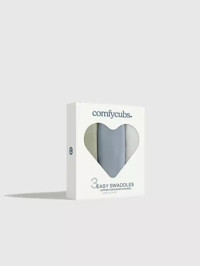 Couvertures d'emmaillotage faciles à utiliser avec fermeture éclair de Comfy Cubs