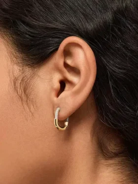 Créoles en or « Brynley Mini Micropave » d’Ana Luisa