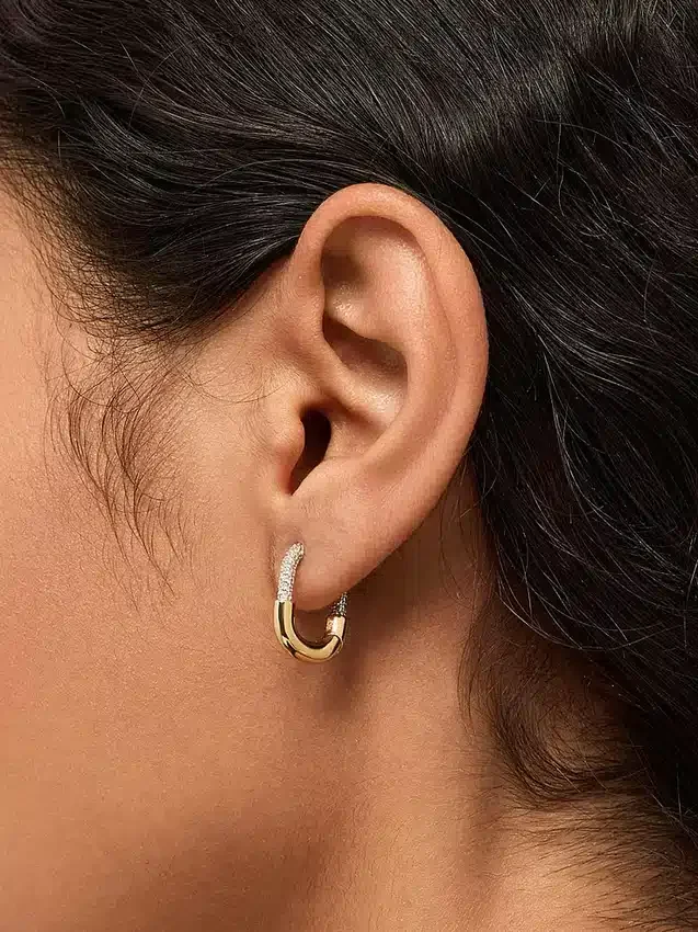 Créoles en or « Brynley Mini Micropave » d’Ana Luisa