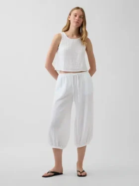 Culotte en gaze de coton facile à enfiler