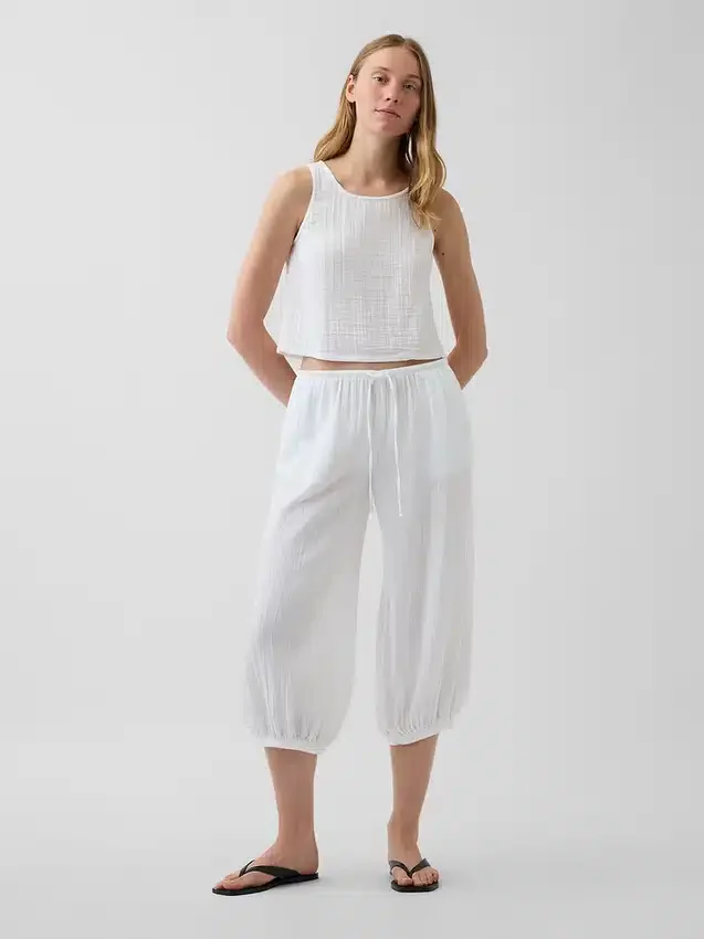 Culotte en gaze de coton facile à enfiler