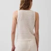 Débardeur 100 % coton au crochet