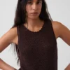 Débardeur 100 % coton au crochet