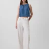 Débardeur court en denim
