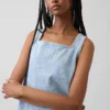 Débardeur court en denim