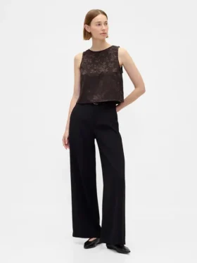 Débardeur court en jacquard