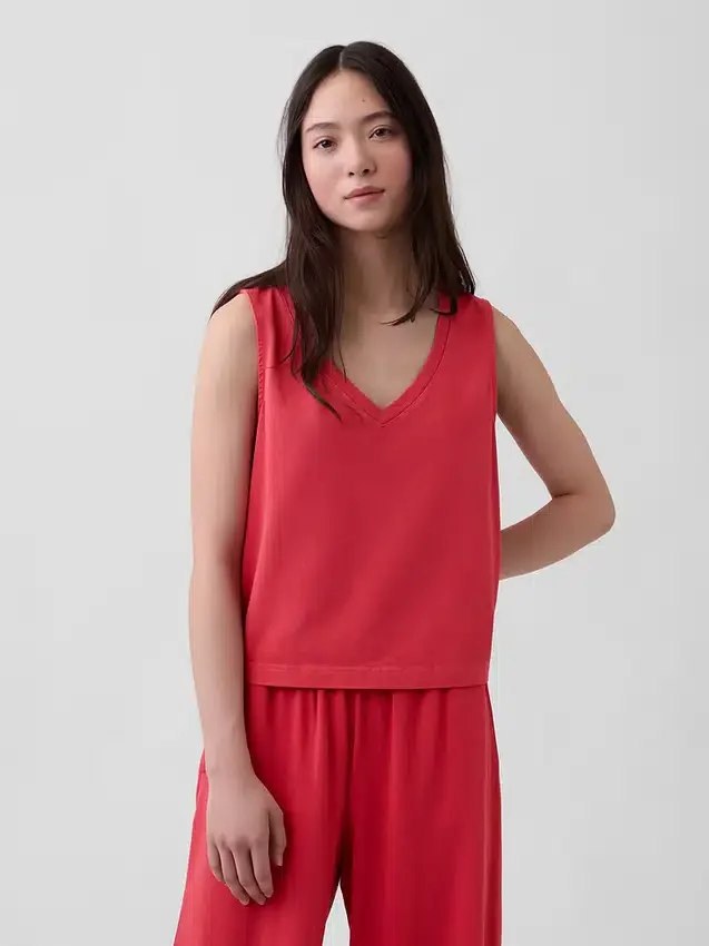 Débardeur court en maille