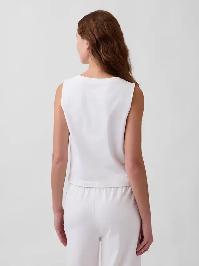 Débardeur court en maille