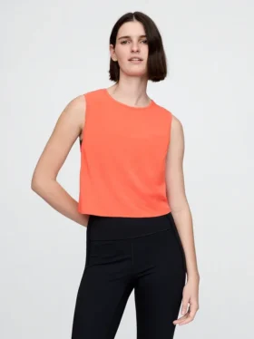 Débardeur court musclé GapFit Breathe