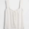 Débardeur de pyjama brodé