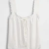 Débardeur de pyjama brodé