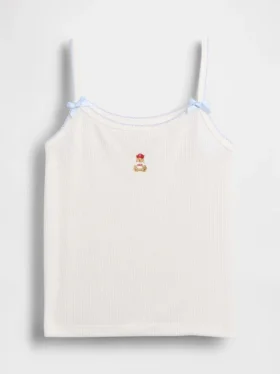 Débardeur de pyjama en maille côtelée recyclée pour enfant