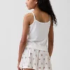 Débardeur de pyjama en maille côtelée recyclée pour enfant