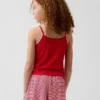 Débardeur de pyjama en maille côtelée recyclée pour enfant
