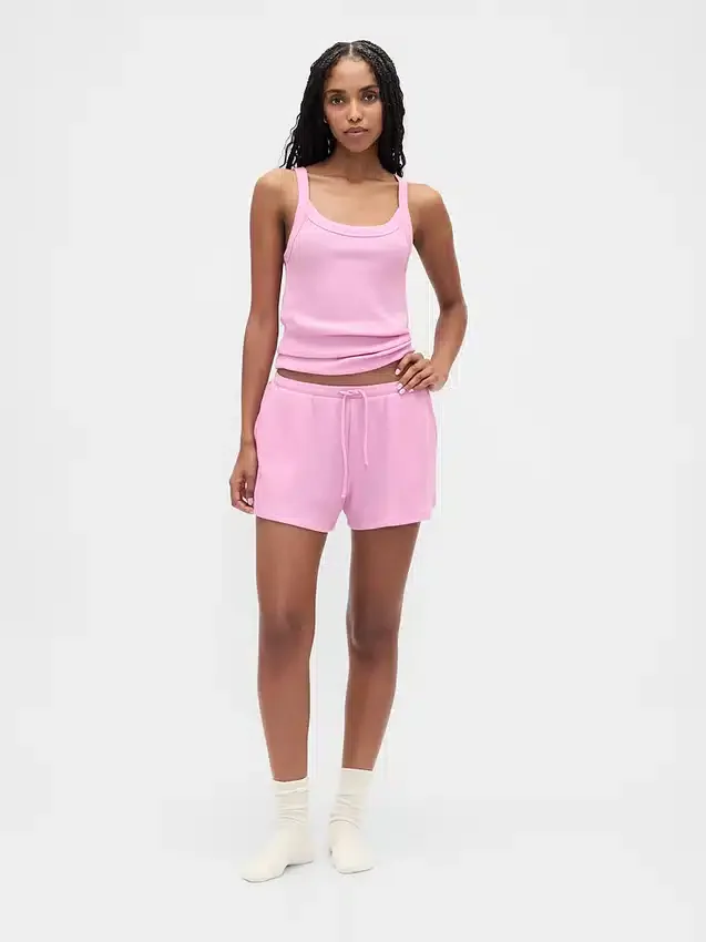 Débardeur de pyjama en maille gaufrée