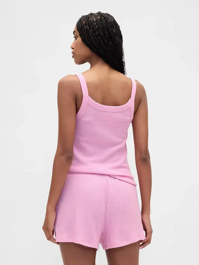 Débardeur de pyjama en maille gaufrée