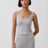 Débardeur de pyjama en modal côtelé ultra-doux