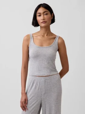 Débardeur de pyjama en modal côtelé ultra-doux