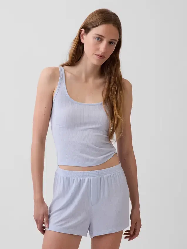 Débardeur de pyjama en modal côtelé ultra-doux